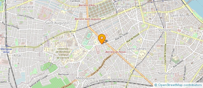 localisation de l'entreprise GROUPE RECH INFORMAT OSTEOPOROSES à BORDEAUX