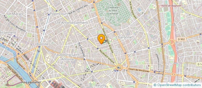localisation de l'entreprise GROUPE RECHER ACTION INSERT PROFES SOCIA à PARIS