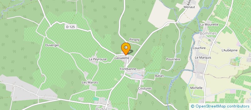 localisation de l'entreprise GROUPE RECHER ETUDE GEST ENVIRONNEMENT  BUDOS