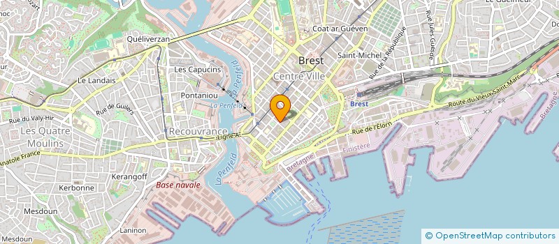 localisation de l'entreprise GROUPE RECHERCH ETUD BRETAGNE THERAPIE à BREST