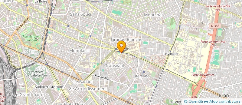 localisation de l'entreprise GROUPE RECHERCHE EXPERIM BIOMECA KINESIO à LYON