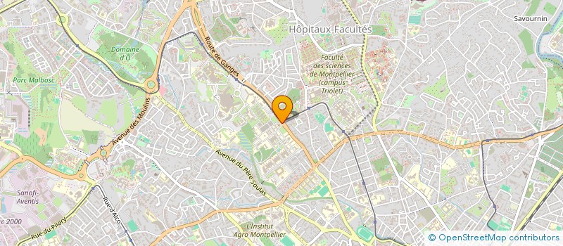 localisation de l'entreprise GROUPE RECHERCHE INFORMATIQUE PSYCHIATRI à MONTPELLIER