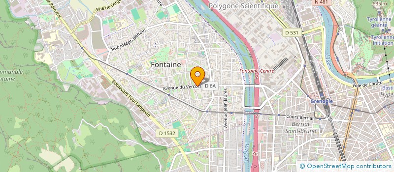 localisation de l'entreprise GROUPE RECHERCHE INTERVENTION FORMATION à FONTAINE