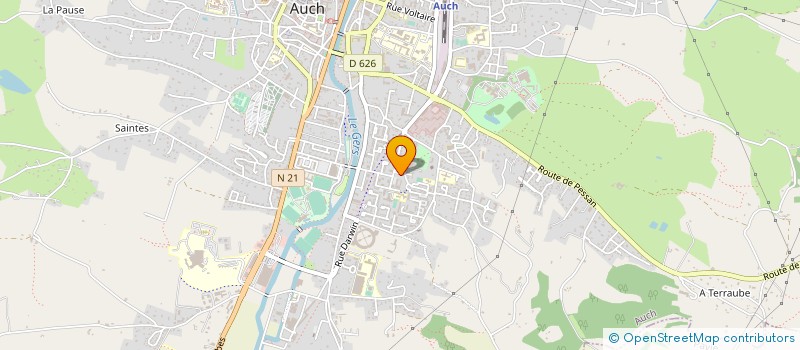 localisation de l'entreprise GROUPE RECHERCHE ITINERAIRE VOC EDUCATI à AUCH