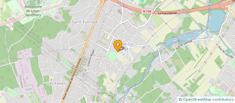 localisation de l'entreprise GROUPE RECHERCHE REALISAT ECO DEVELOP à LEUVILLE-SUR-ORGE