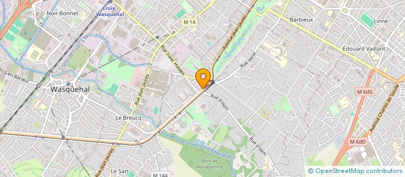localisation de l'entreprise GROUPE RECHERCHE REALITES à CROIX