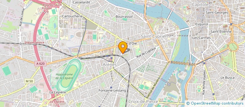 localisation de l'entreprise GROUPE RECHERCHE THEATRALE ARTISTIQUE  TOULOUSE