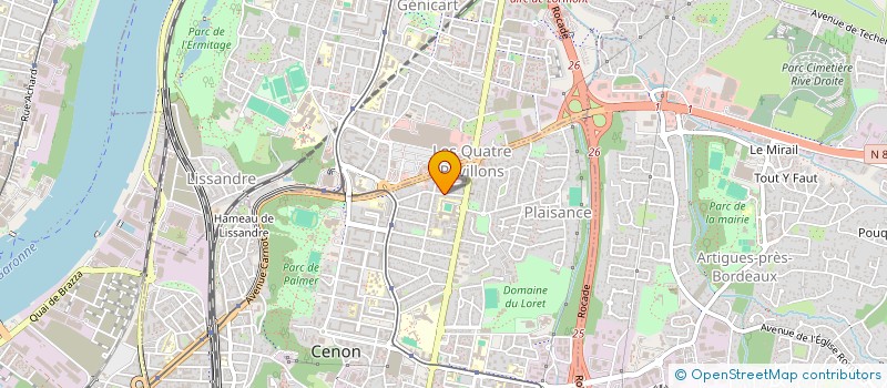 localisation de l'entreprise GROUPE RECHERCHES APPLICATIONS MEDICALES à CENON