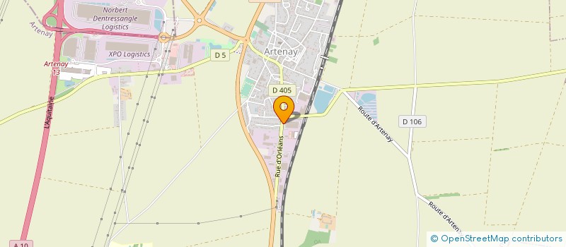 localisation de l'entreprise GROUPE RECYCLAGE ECOLOGIE VALORISATION à ARTENAY