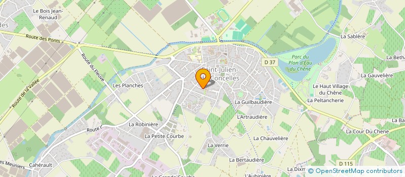 localisation de l'entreprise GROUPE RED PLANET  SAINT-JULIEN-DE-CONCELLES