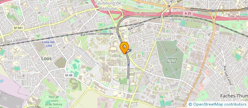 localisation de l'entreprise GROUPE REGIONAL DE MEDECINE D'URGENCE PEDIATRIQUE à LILLE