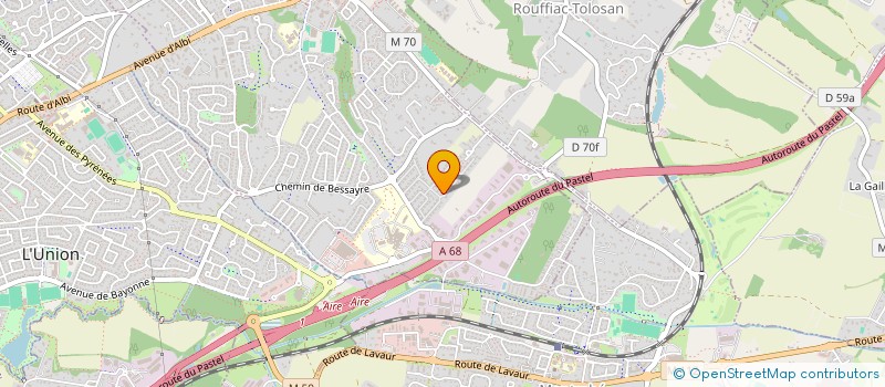 localisation de l'entreprise GROUPE REGIONAL DE TOULOUSE DE L'ASSOCIATION AMICALE DES ANCIENS ELEVES DE L'ECOLE CENTRALE DES ARTS ET MANUFACTURES à SAINT-JEAN