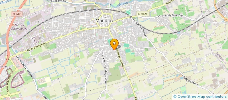 localisation de l'entreprise GROUPE REGIONAL DES INFIRMIER(ERE) S EN HYGIENE HOSPITALIERE DU SUD  MONTEUX