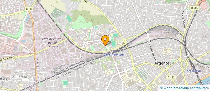 localisation de l'entreprise GROUPE REGLO  ARGENTEUIL