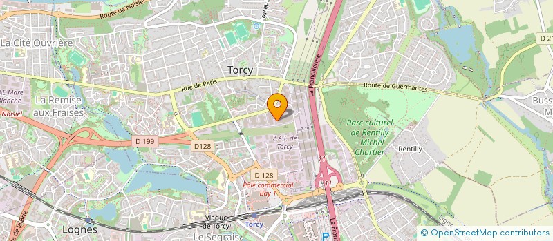 localisation de l'entreprise GROUPE REHA GREEN  CROISSY-BEAUBOURG