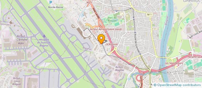 localisation de l'entreprise GROUPE REIXACH  BLAGNAC