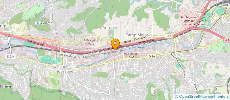 localisation de l'entreprise GROUPE RENOBAT  AUBAGNE