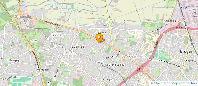localisation de l'entreprise GROUPE RENOVATION AQUITAIN à EYSINES