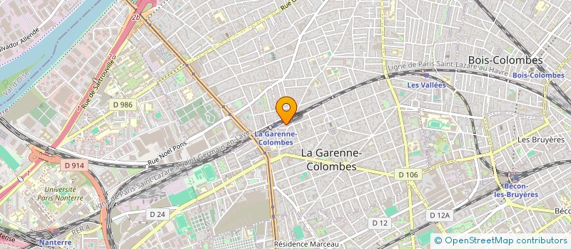 localisation de l'entreprise GROUPE RENOVATION PATRIMOINE à LA GARENNE-COLOMBES
