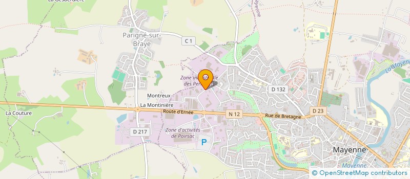 localisation de l'entreprise GROUPE RESSOURCE  MAYENNE