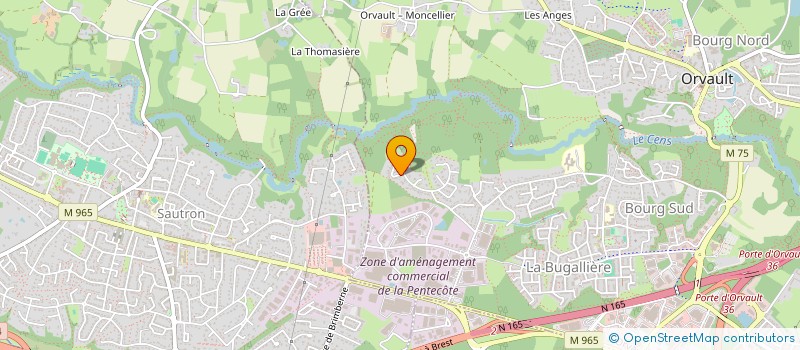 localisation de l'entreprise GROUPE REVE à ORVAULT