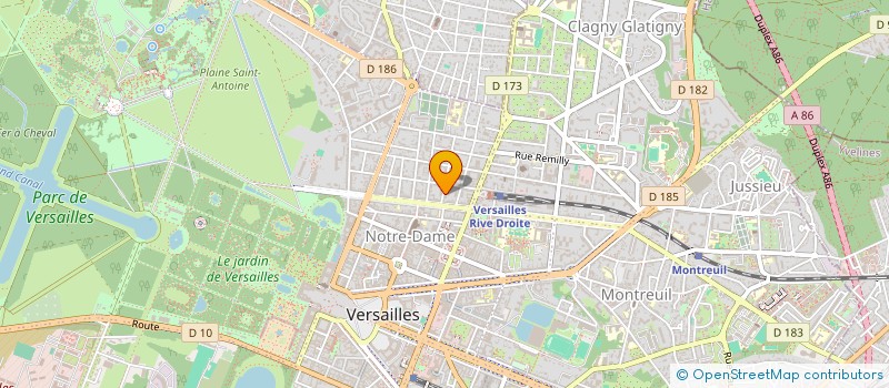 localisation de l'entreprise GROUPE RG2A à VERSAILLES