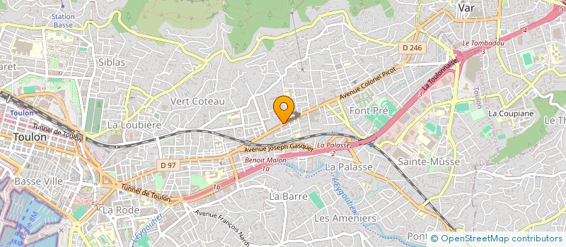 localisation de l'entreprise GROUPE RK2C  TOULON