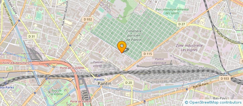 localisation de l'entreprise GROUPE-ROCHA à PANTIN