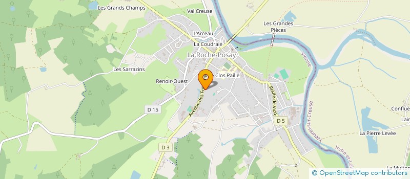 localisation de l'entreprise GROUPE ROCHELAIS ANIMATIONS ACTIV LOISIR à LA ROCHE-POSAY