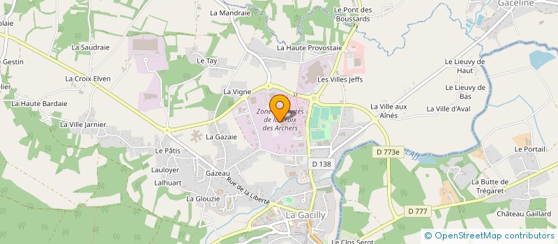 localisation de l'entreprise GROUPE ROCHER OPERATIONS  LA GACILLY