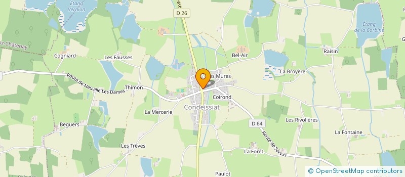 localisation de l'entreprise GROUPE ROLANDE  CONDEISSIAT