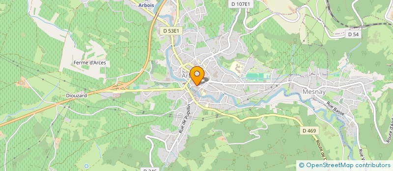 localisation de l'entreprise GROUPE ROSE FOLLE  ARBOIS