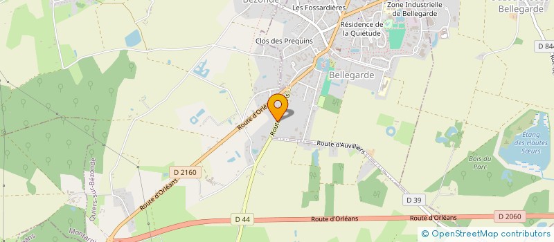 localisation de l'entreprise GROUPE ROSIERISTES REGION BELLEGARDES à VILLEMOUTIERS