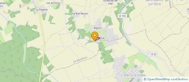 localisation de l'entreprise GROUPE ROUALET  LE VAL D'OCRE