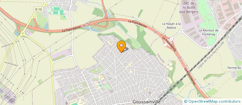 localisation de l'entreprise GROUPE RP  GOUSSAINVILLE