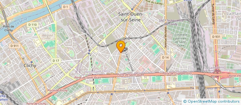 localisation de l'entreprise GROUPE RS à SAINT-OUEN-SUR-SEINE