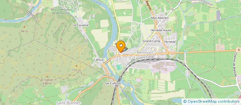 localisation de l'entreprise GROUPE RSH  REMOULINS