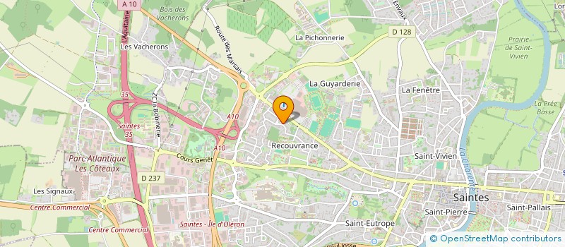 localisation de l'entreprise GROUPE RUIYUAN CZ  SAINTES