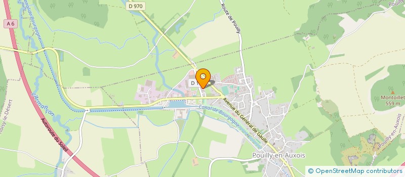 localisation de l'entreprise GROUPE S.G 21 à POUILLY-EN-AUXOIS