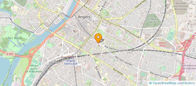 localisation de l'entreprise GROUPE SA à ANGERS