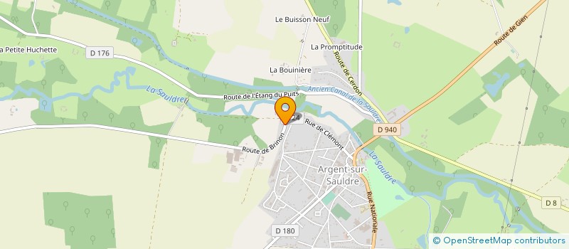 localisation de l'entreprise GROUPE SAGET  ARGENT-SUR-SAULDRE