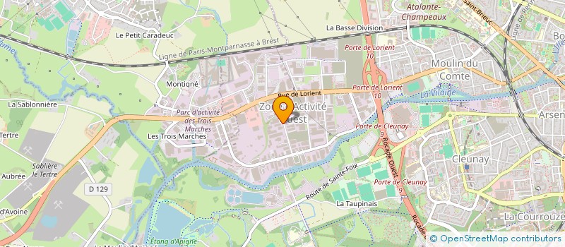 localisation de l'entreprise GROUPE SAH DUBREIL  RENNES