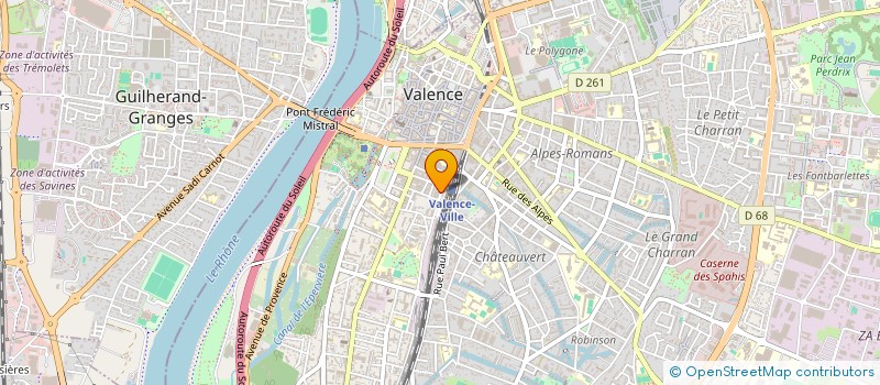 localisation de l'entreprise GROUPE SAINBIOSE  VALENCE