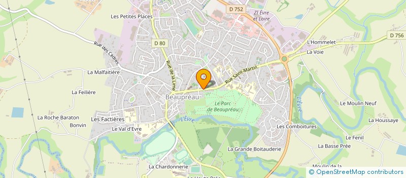 localisation de l'entreprise GROUPE SAINO à BEAUPREAU-EN-MAUGES