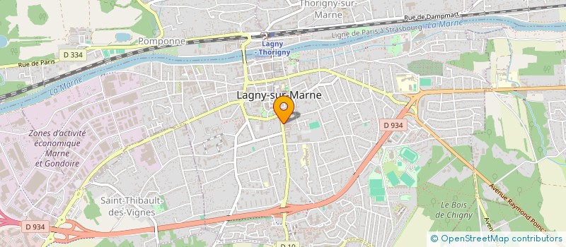 localisation de l'entreprise GROUPE SAINT LAURENT à LAGNY-SUR-MARNE