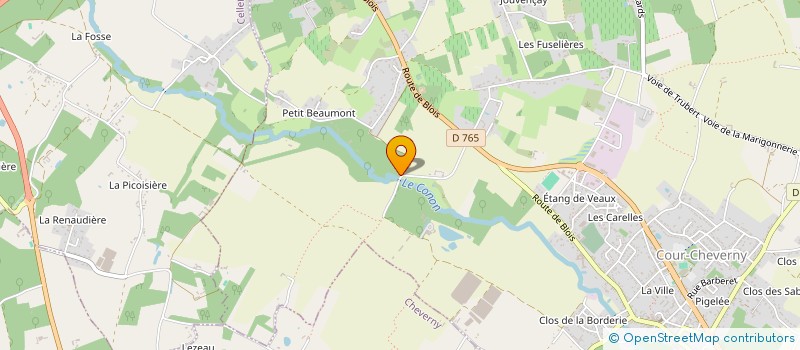 localisation de l'entreprise GROUPE SAINTE CECILE  COUR-CHEVERNY