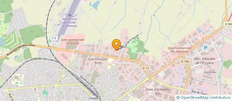 localisation de l'entreprise GROUPE SAJECE à CHOLET