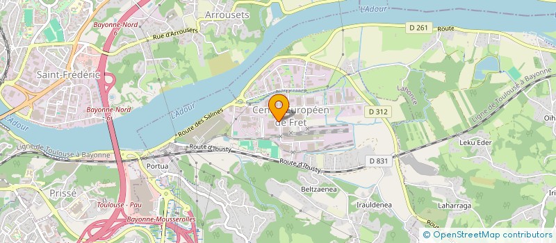 localisation de l'entreprise GROUPE SALLABERRY à MOUGUERRE