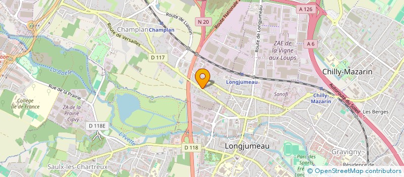 localisation de l'entreprise GROUPE SANTANA  CHAMPLAN