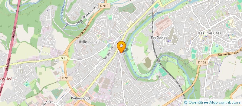 localisation de l'entreprise GROUPE SANTE 86  POITIERS